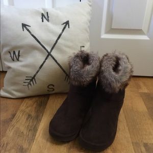 🔵 Mid Calf  Slip on Boots